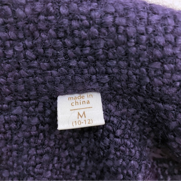 Coldwater Creek wool blend knit vest deep purple medium 10 12 - Picture 5 of 7